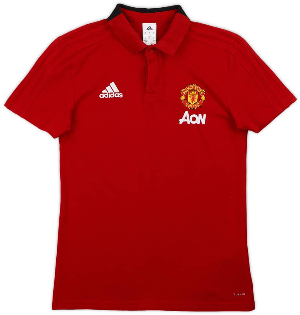 2018-19 Manchester United adidas Polo Shirt - 9/10 - (S)