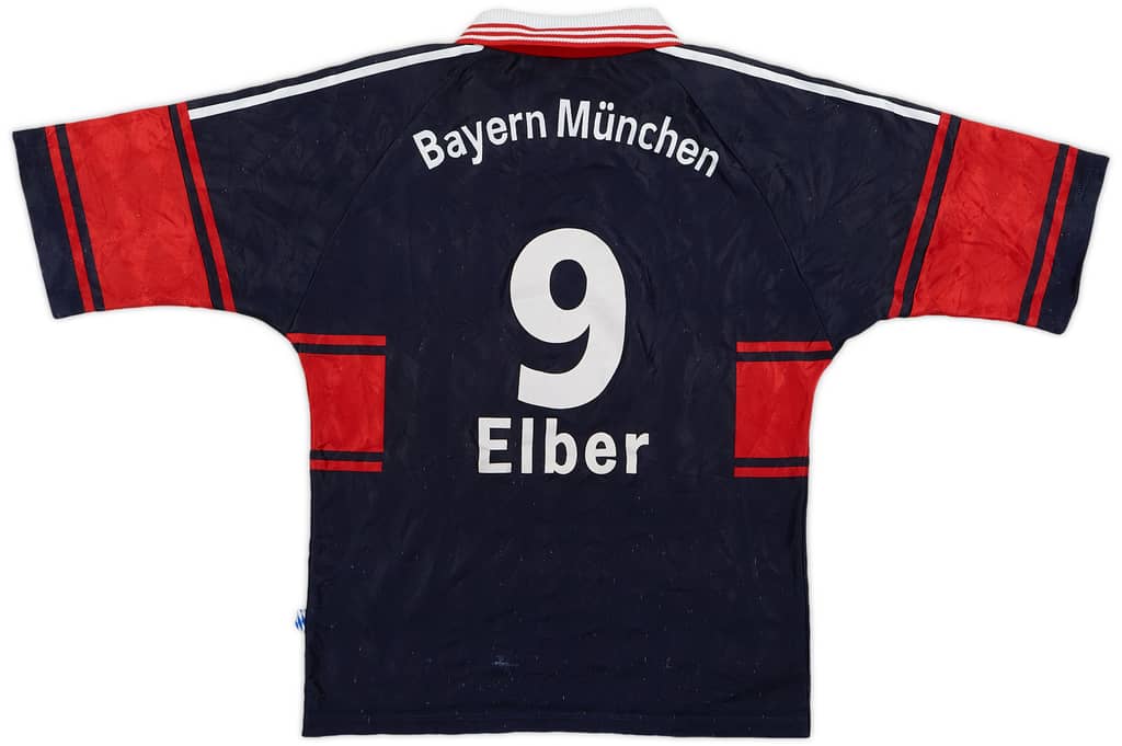 1997-99 Bayern Munich Home Shirt Elber #9 - 6/10 - (S)