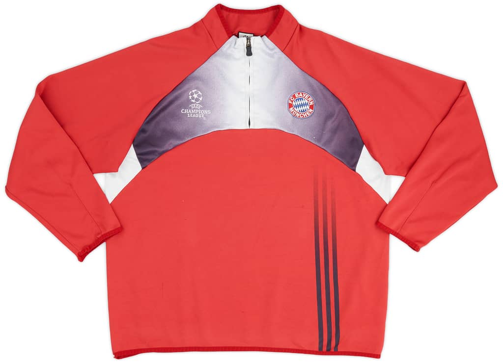 2003-04 Bayern Munich adidas CL 1/4 Zip Drill Top - 6/10 - (L)