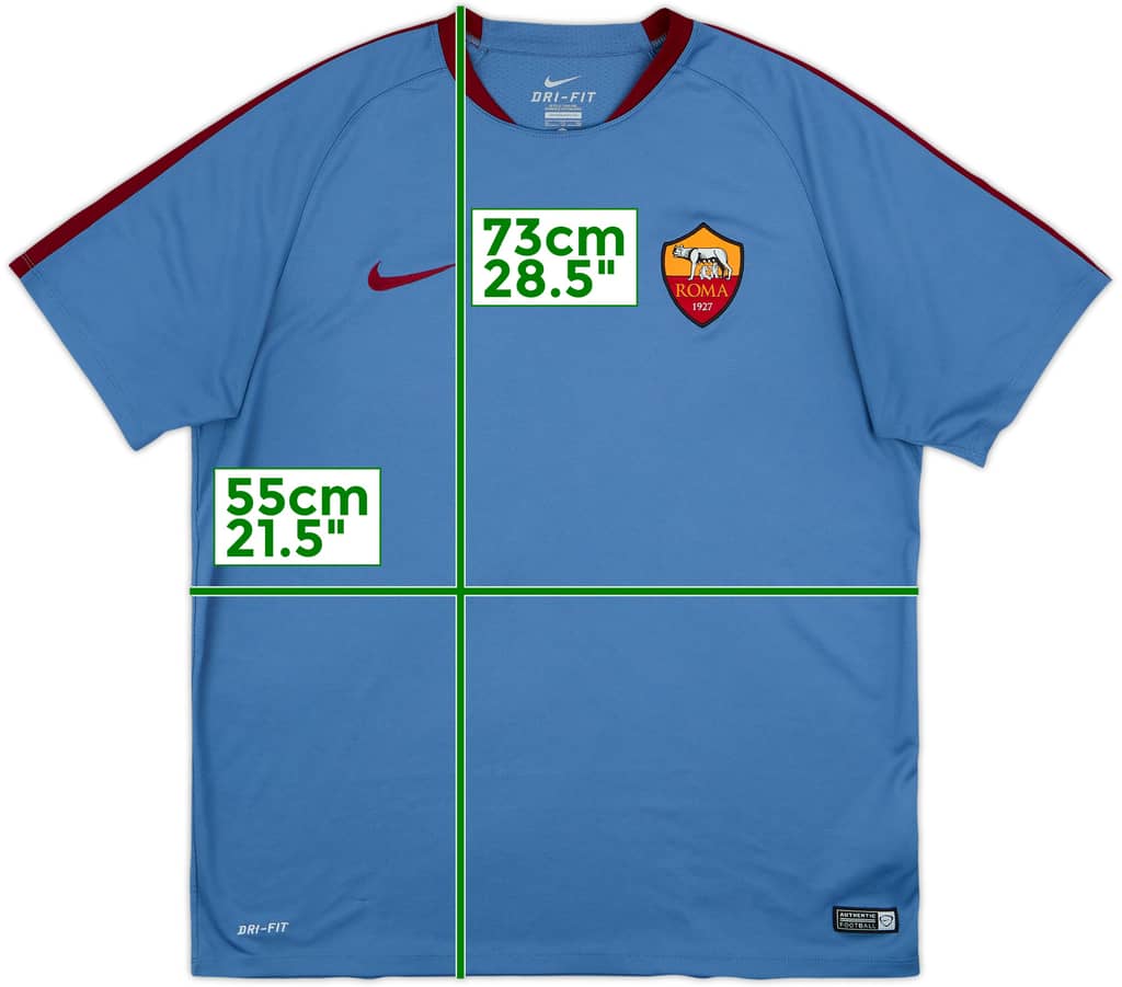 2016-17 Roma Nike Training Shirt - 9/10 - (XL)