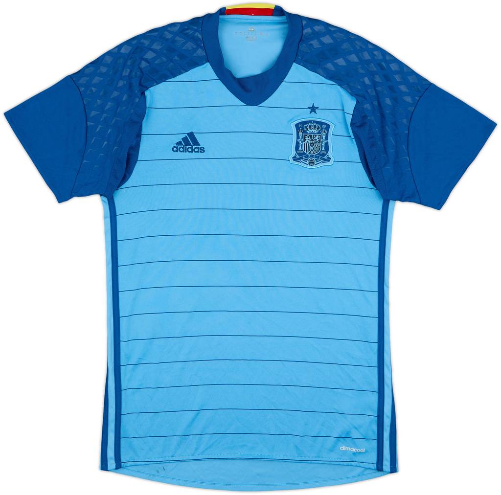 2016-17 Spain GK S/S Shirt - 9/10 - (S)