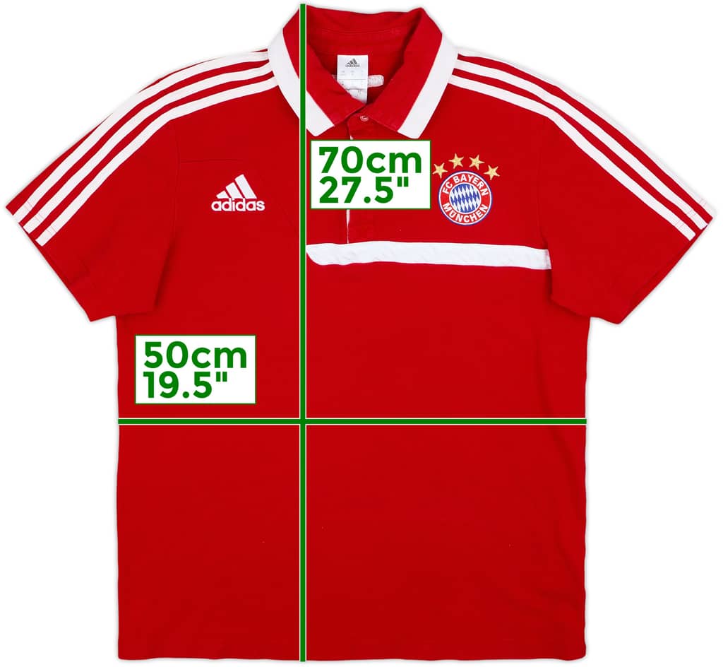 2013-14 Bayern Munich adidas Polo Shirt - 9/10 - (M)