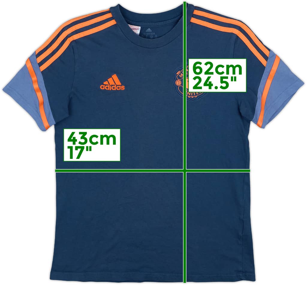 2022-23 Manchester United adidas Cotton Tee - 6/10 - (L.Boys)