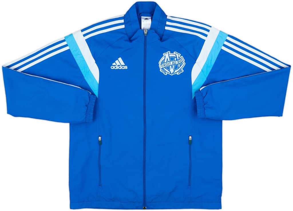 2014-15 Olympique Marseille adidas Track Jacket - 7/10 - (S)