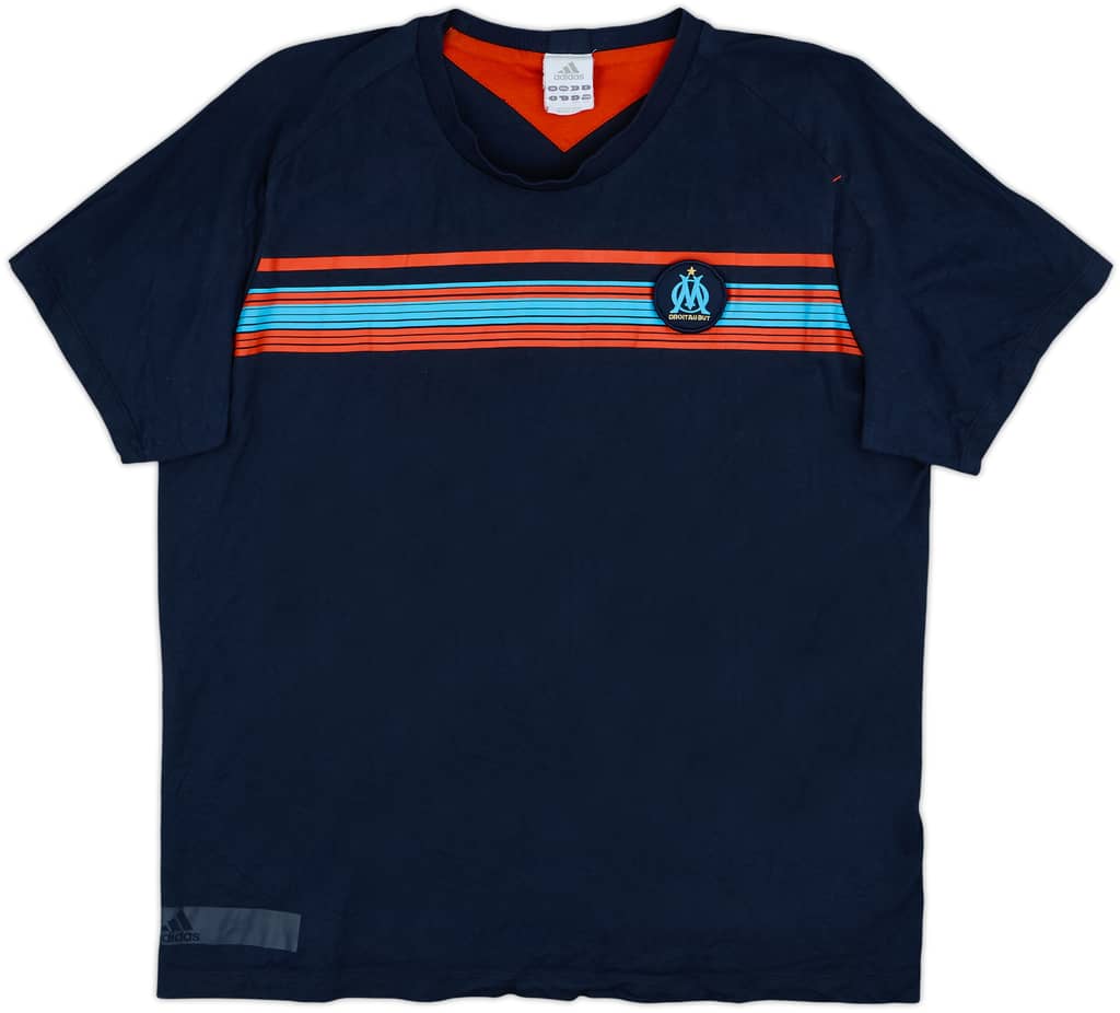 2011-12 Olympique Marseille adidas Cotton Tee - 8/10 - (L)