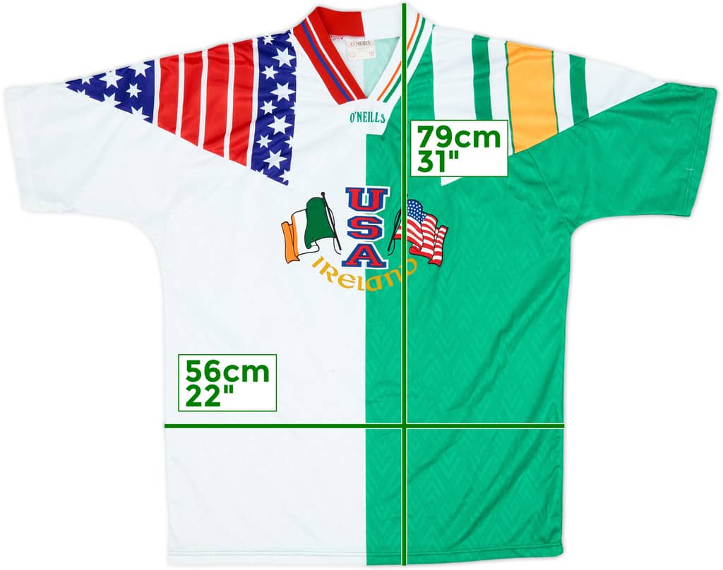 1994 Ireland O'Neills World Cup Training Shirt - 9/10 - (L)