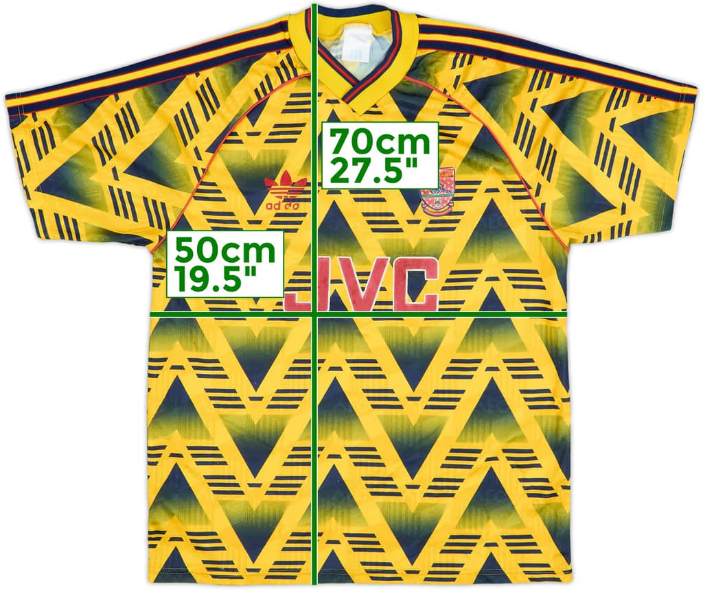 1991-93 Arsenal Away Shirt - 5/10 - (M)