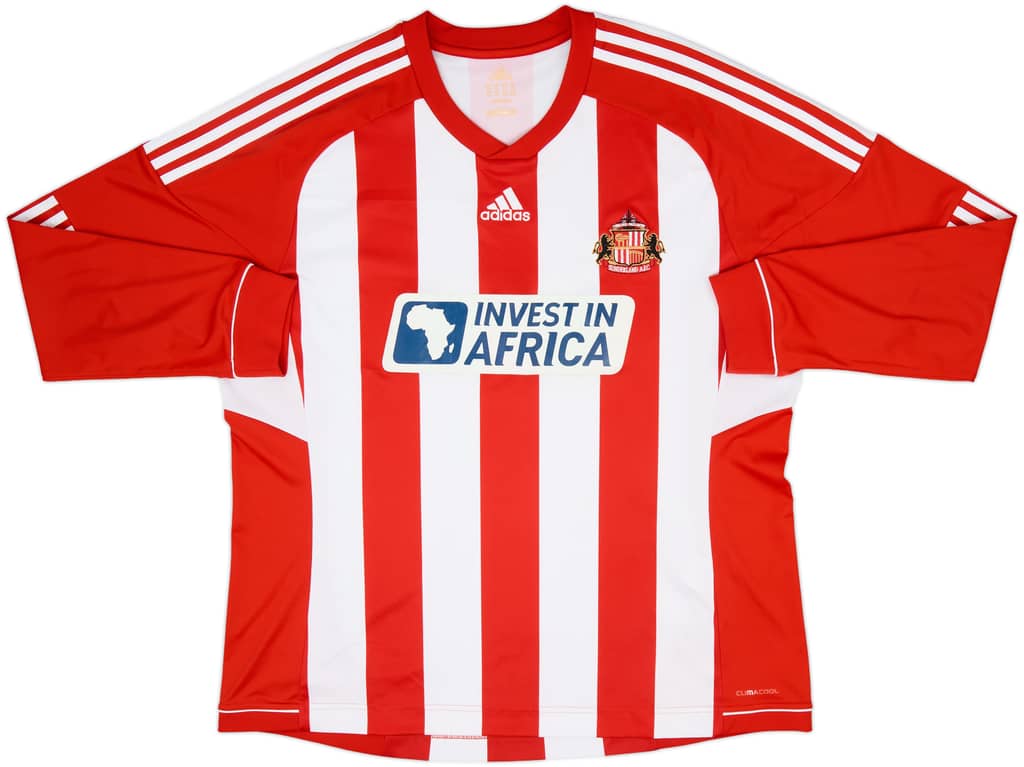 2012-13 Sunderland Home L/S Shirt - 8/10 - (XXL)