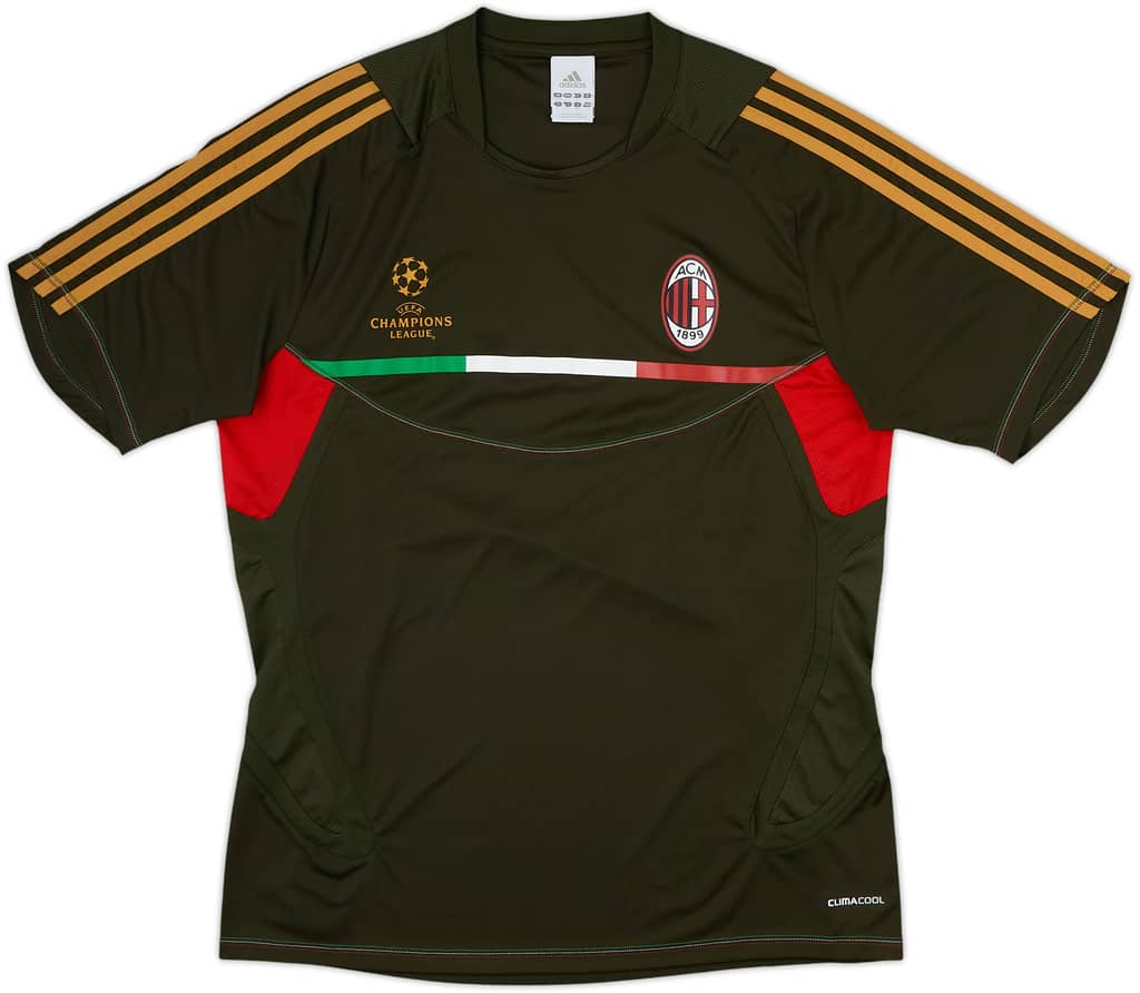 2011-12 AC Milan adidas CL Training Shirt - 9/10 - (L)