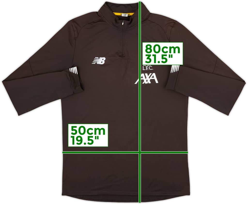 2019-20 Liverpool New Balance 1/4 Zip Drill Top - 7/10 - (L)