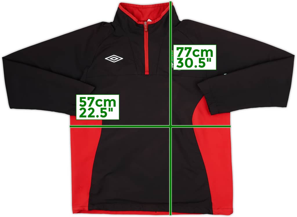 2010-11 Wales Umbro 1/4 Zip Drill Top - 5/10 - (L)