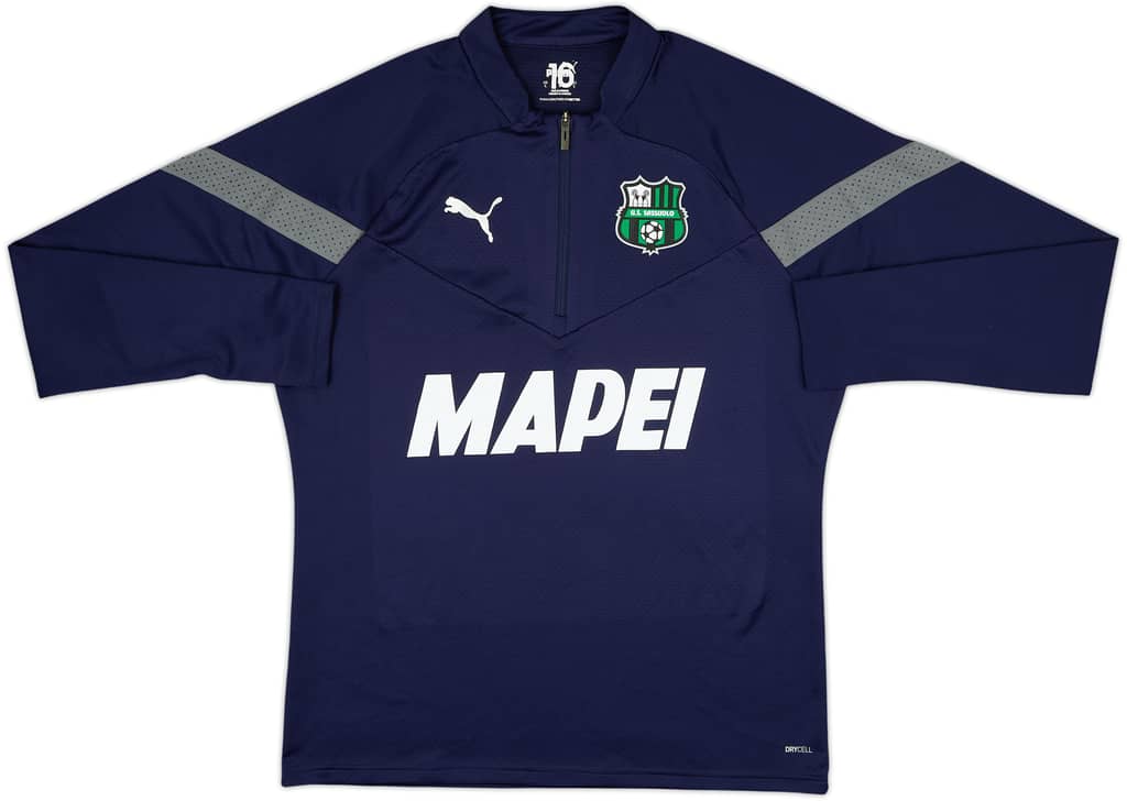 2022-23 Sassuolo Puma Player Issue 1/4 Zip Drill Top #16 - 8/10 - (L)