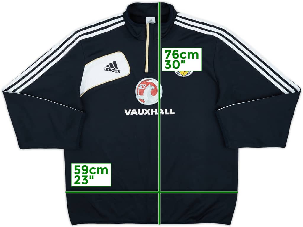 2011-12 Scotland adidas 1/4 Zip Drill Top - 6/10 - (XL)