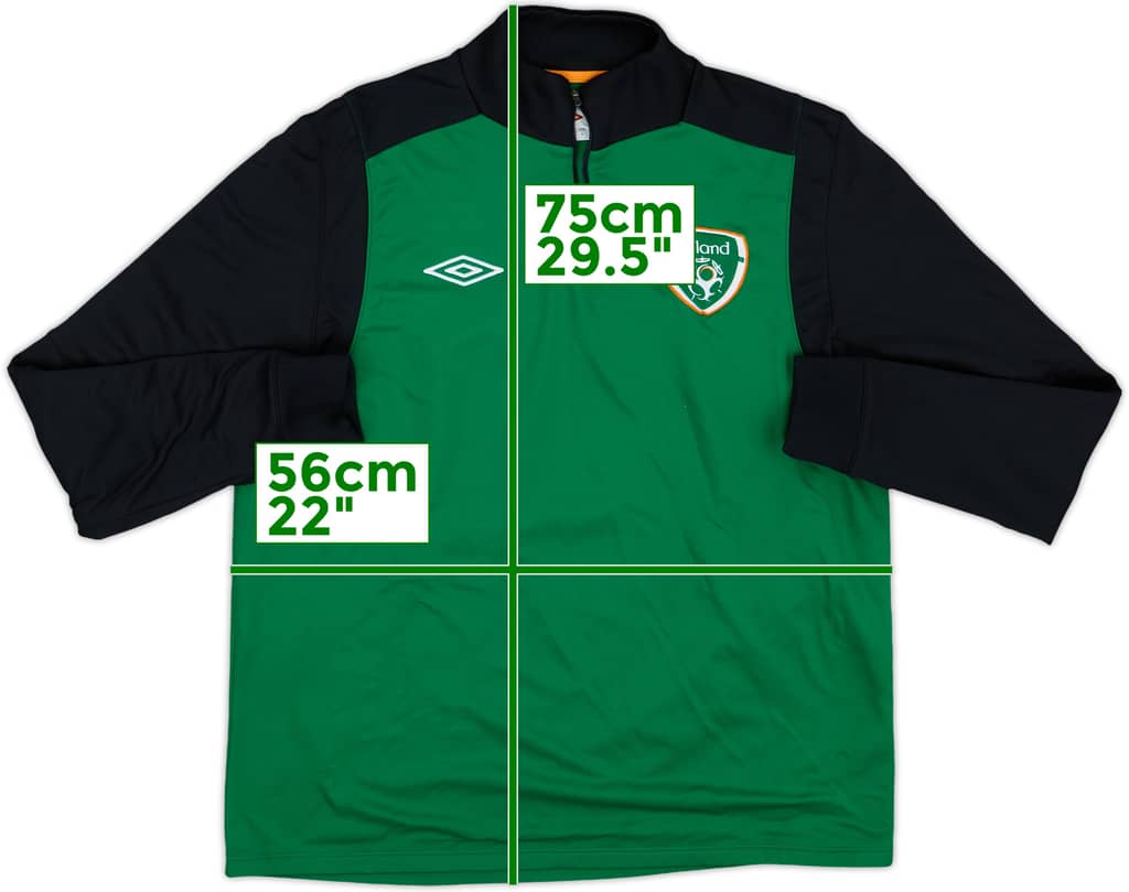 2014-15 Ireland Umbro 1/4 Zip Drill Top - 3/10 - (L)