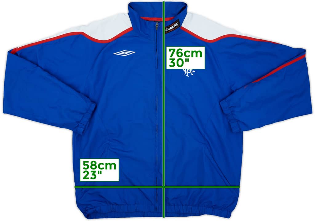 2007-08 Rangers Umbro Track Jacket - 7/10 - (XL)