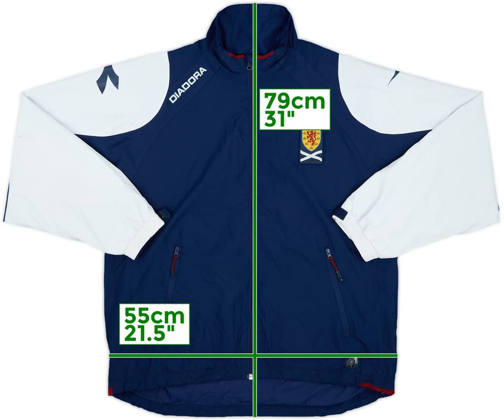 2005-06 Scotland Diadora Rain Jacket - 6/10 - (S)