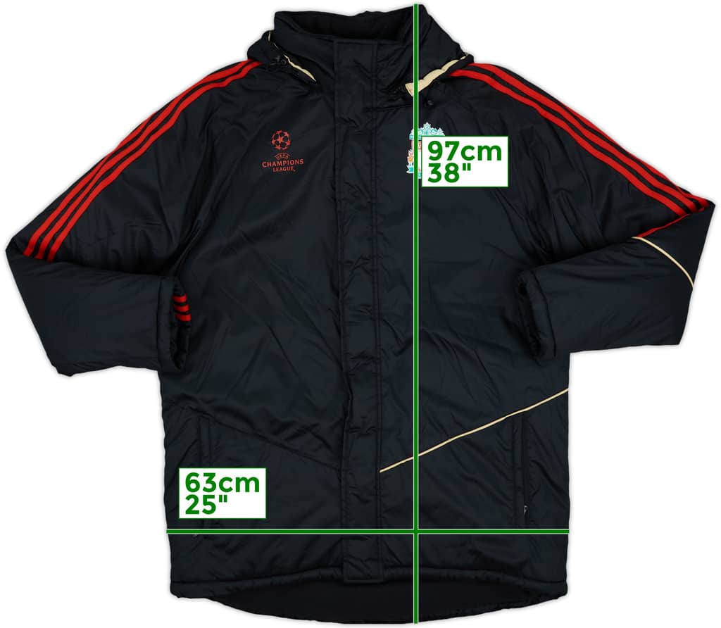 2009-10 Liverpool adidas CL Padded Bench Coat - 9/10 - (L/XL)