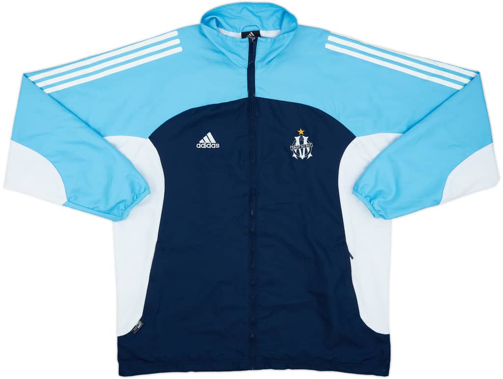 2002-03 Olympique Marseille adidas Track Jacket - 9/10 - (L/XL)