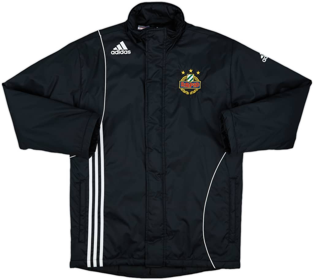 2009-10 Rapid Vienna adidas Padded Bench Coat - 10/10 - (L.Boys)
