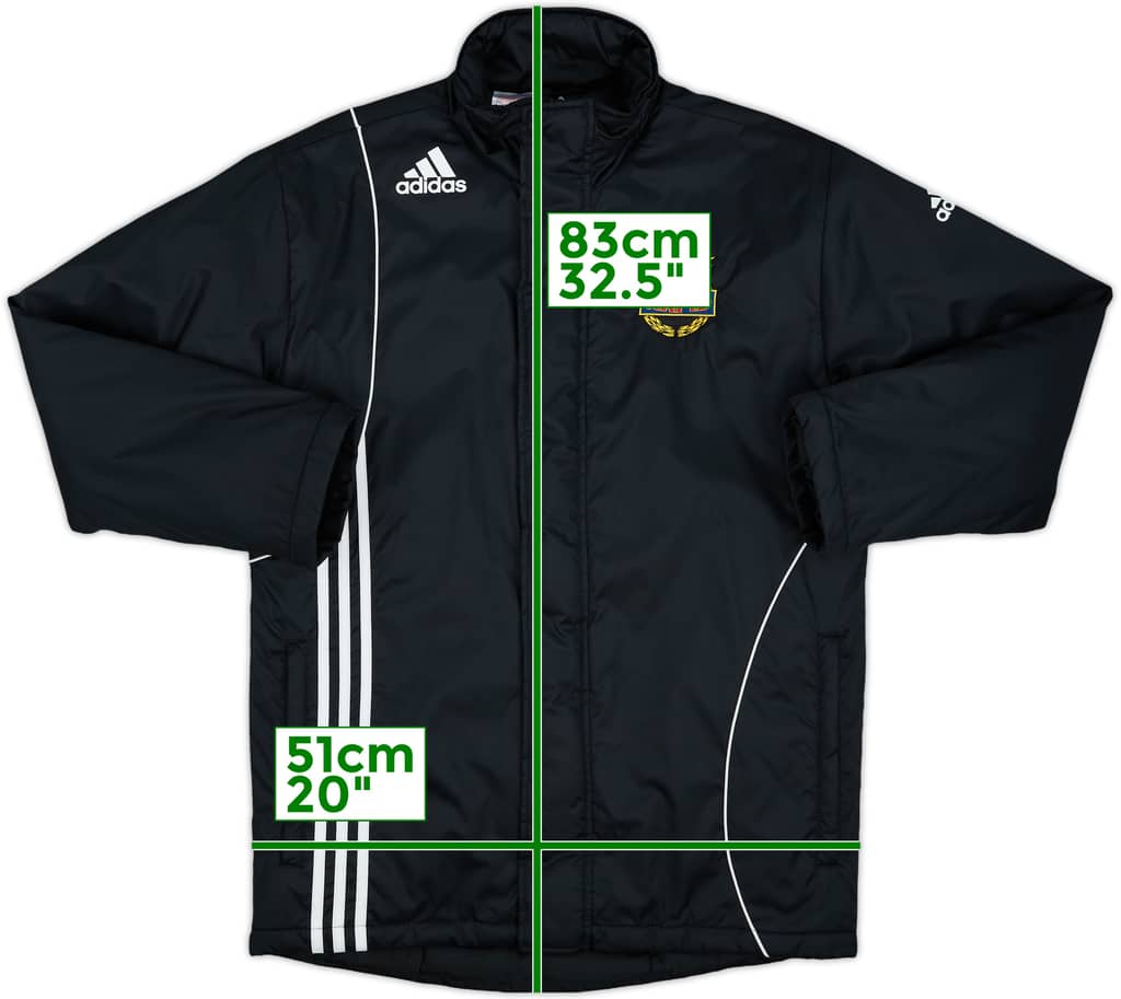 2009-10 Rapid Vienna adidas Padded Bench Coat - 10/10 - (L.Boys)