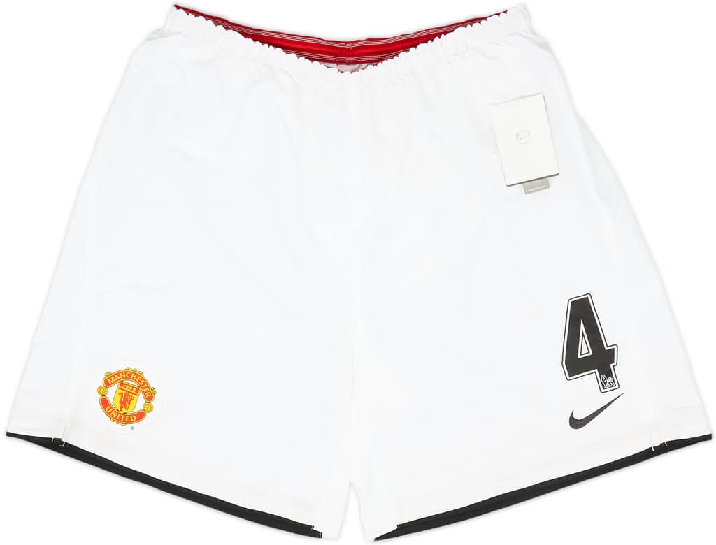 2007-09 Manchester United Home Shorts #4 (Hargreaves) (L)