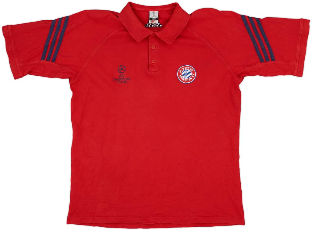 2002-03 Bayern Munich adidas CL Polo Shirt - 9/10 - (XL)