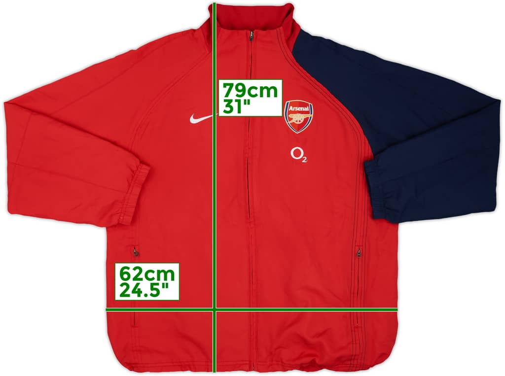 2004-05 Arsenal Nike Track Jacket - 8/10 - (L)