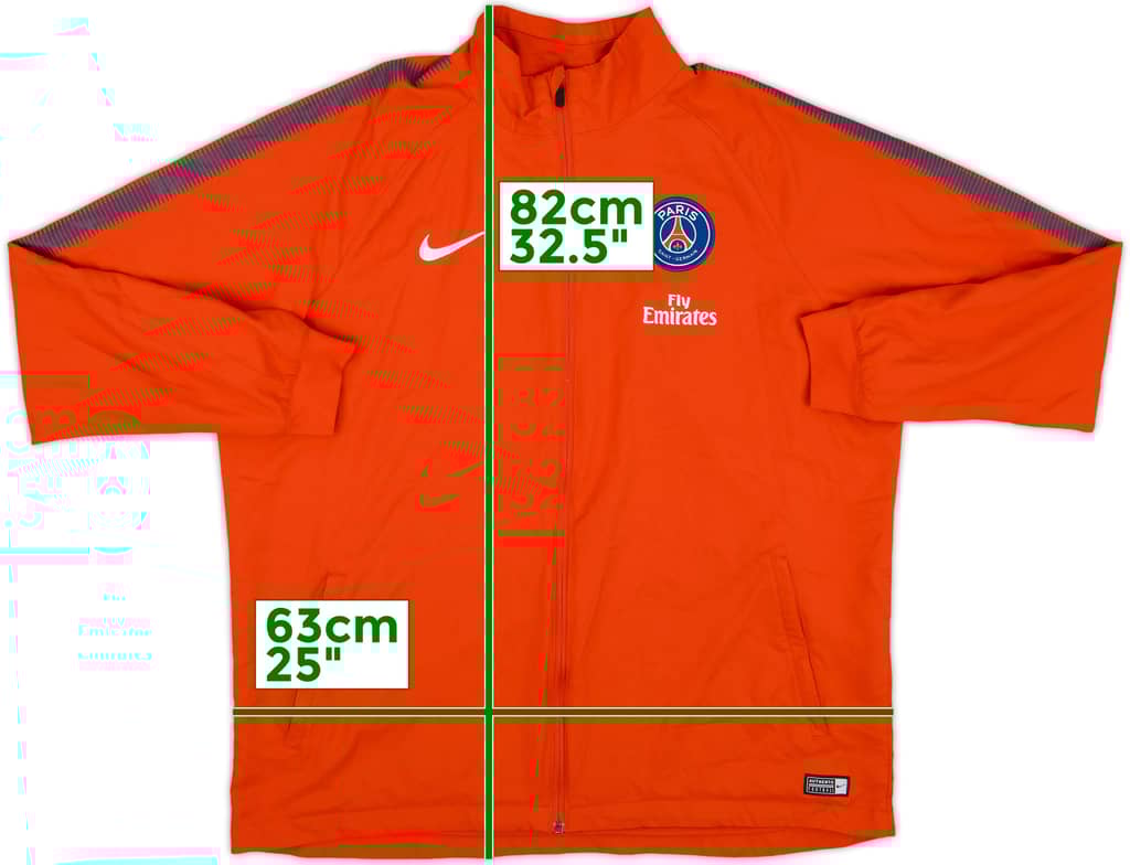 2017-18 Paris Saint-Germain Nike Track Jacket - 9/10 - (XXL)