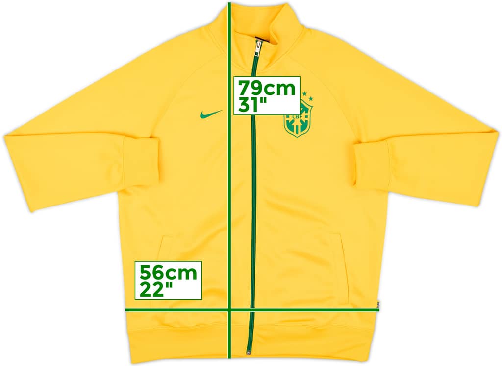 2014-15 Brazil Nike Track Jacket - 8/10 - (L)