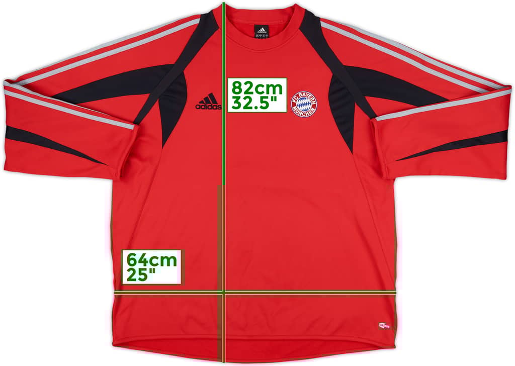 2004-06 Bayern Munich adidas Sweat Top - 8/10 - (XL/XXL)