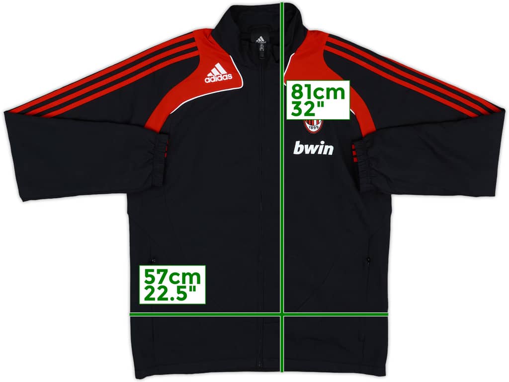 2008-09 AC Milan adidas Track Jacket - 10/10 - (M/L)