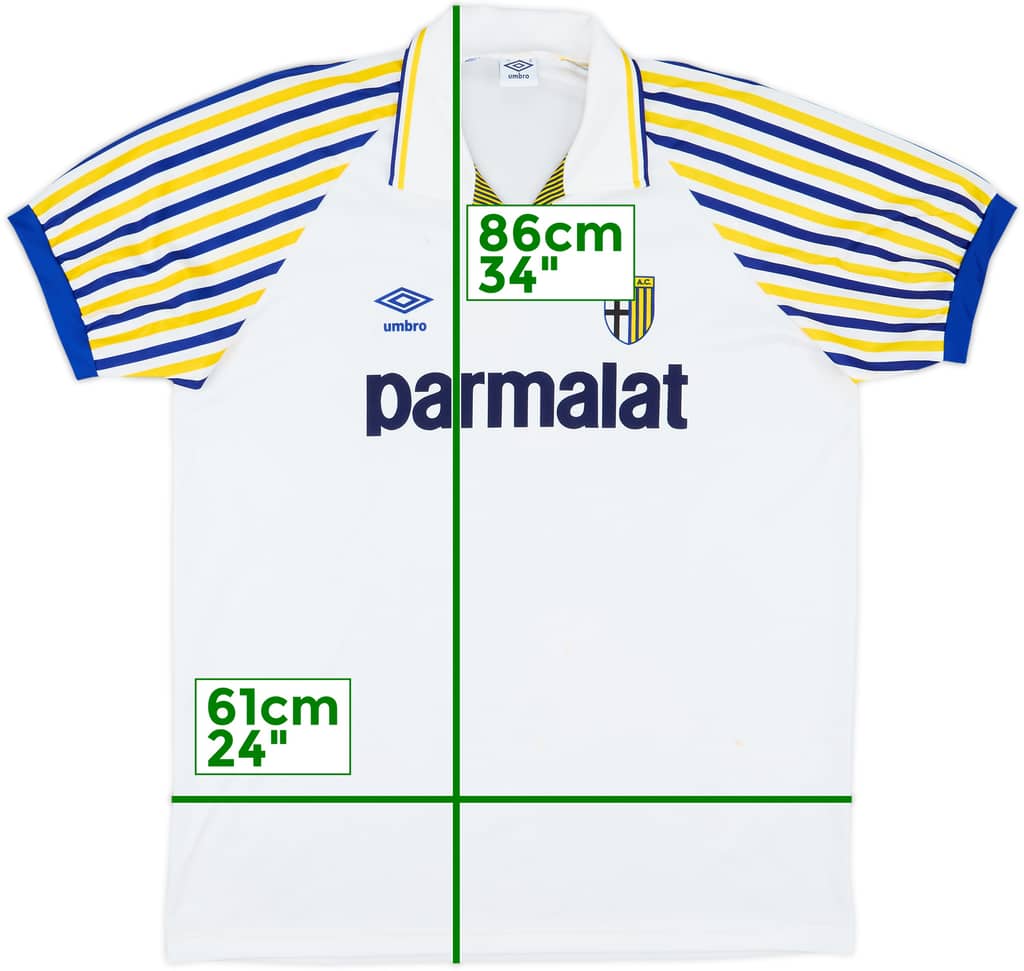 1990-91 Parma Home Shirt - 6/10 - (XL)