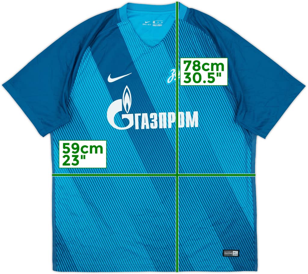 2016-17 Zenit St. Petersburg Home Shirt - 9/10 - (XL)