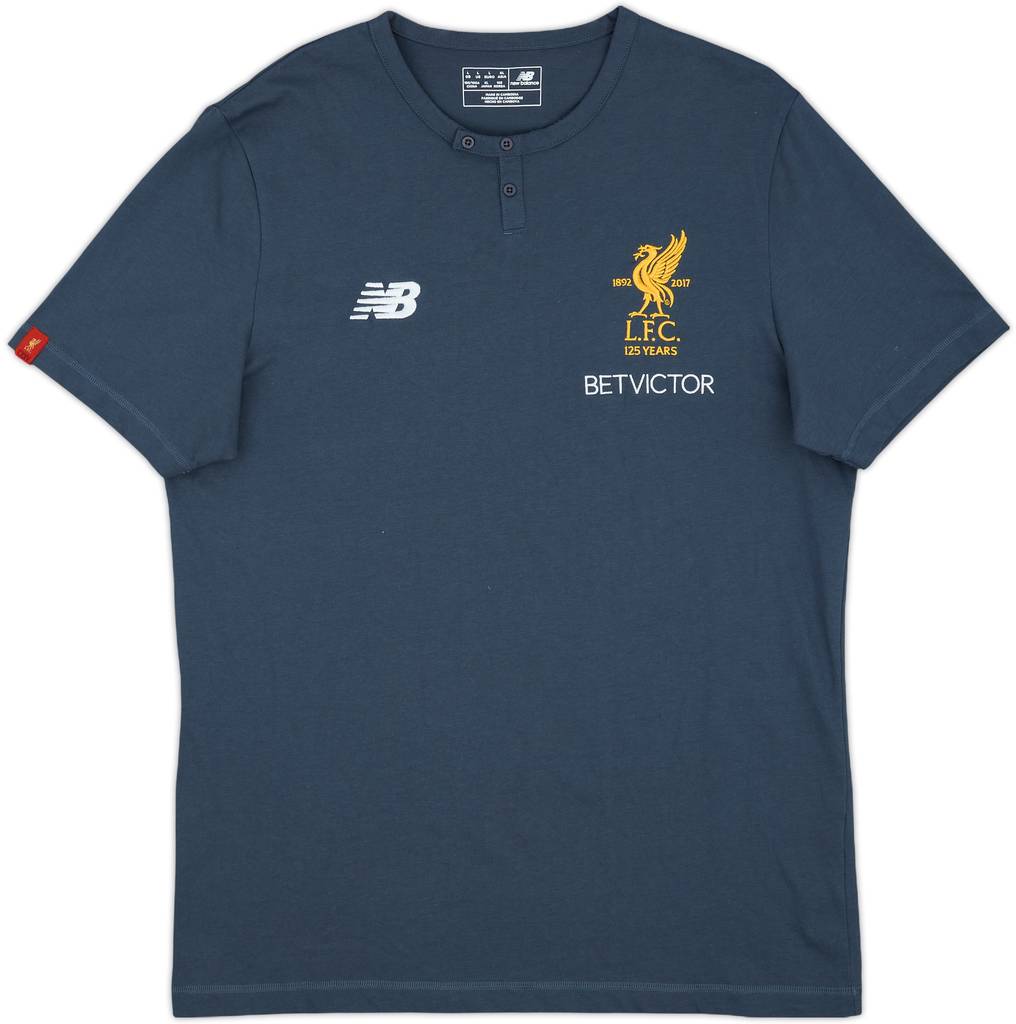 2017-18 Liverpool New Balance Polo Shirt - 9/10 - (L)