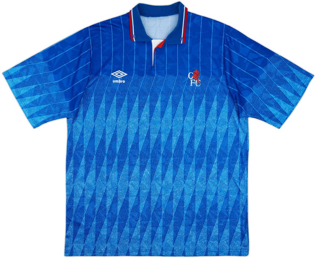 1989-91 Chelsea Home Shirt - 7/10 - (XL)