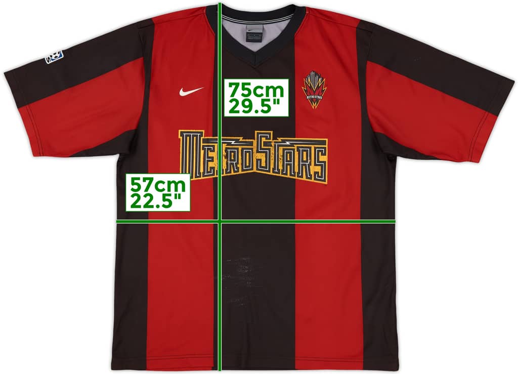 2000 NY/NJ Metrostars Basic Home Shirt - 5/10 - (L)