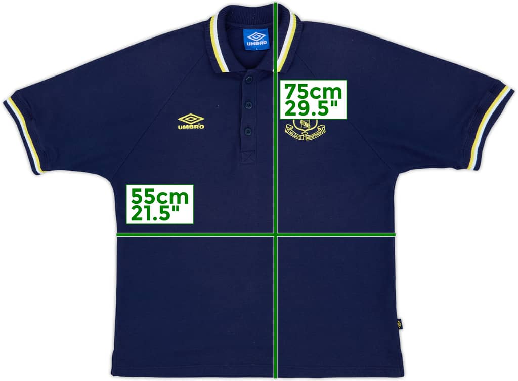 1998-99 Everton Umbro Polo Shirt - 8/10 - (L)