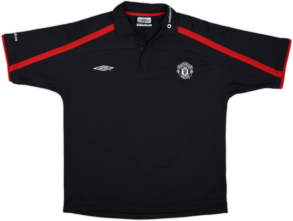 2000-01 Manchester United Umbro Polo Shirt - 8/10 - (L)