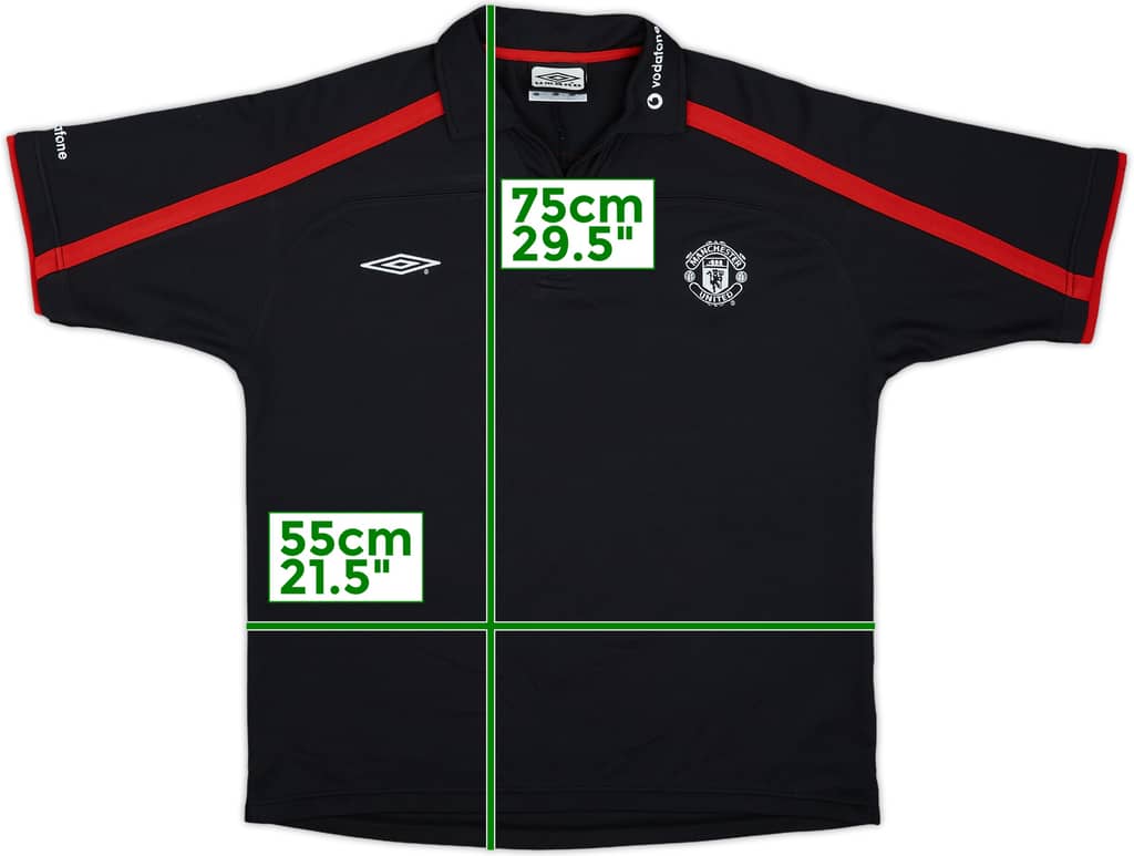 2000-01 Manchester United Umbro Polo Shirt - 8/10 - (L)