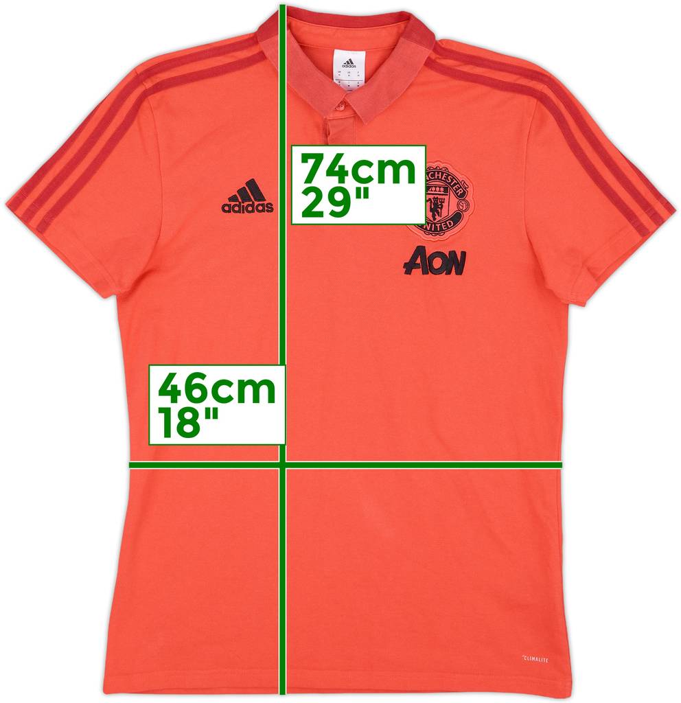 2018-19 Manchester United adidas Polo Shirt - 7/10 - (M)
