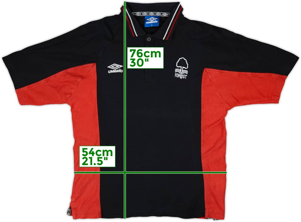 1998-00 Nottingham Forest Umbro Polo Shirt - 8/10 - (XL)