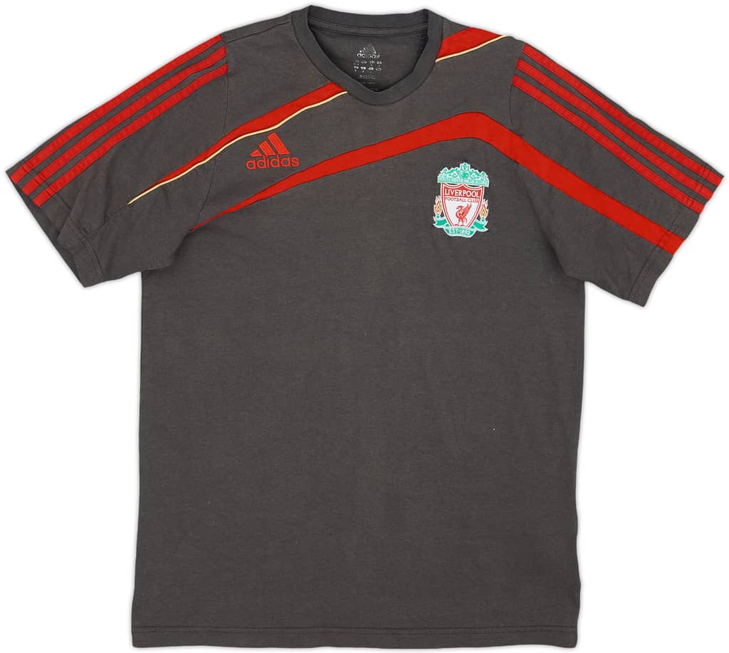 2009-10 Liverpool adidas Cotton Tee - 5/10 - (S)