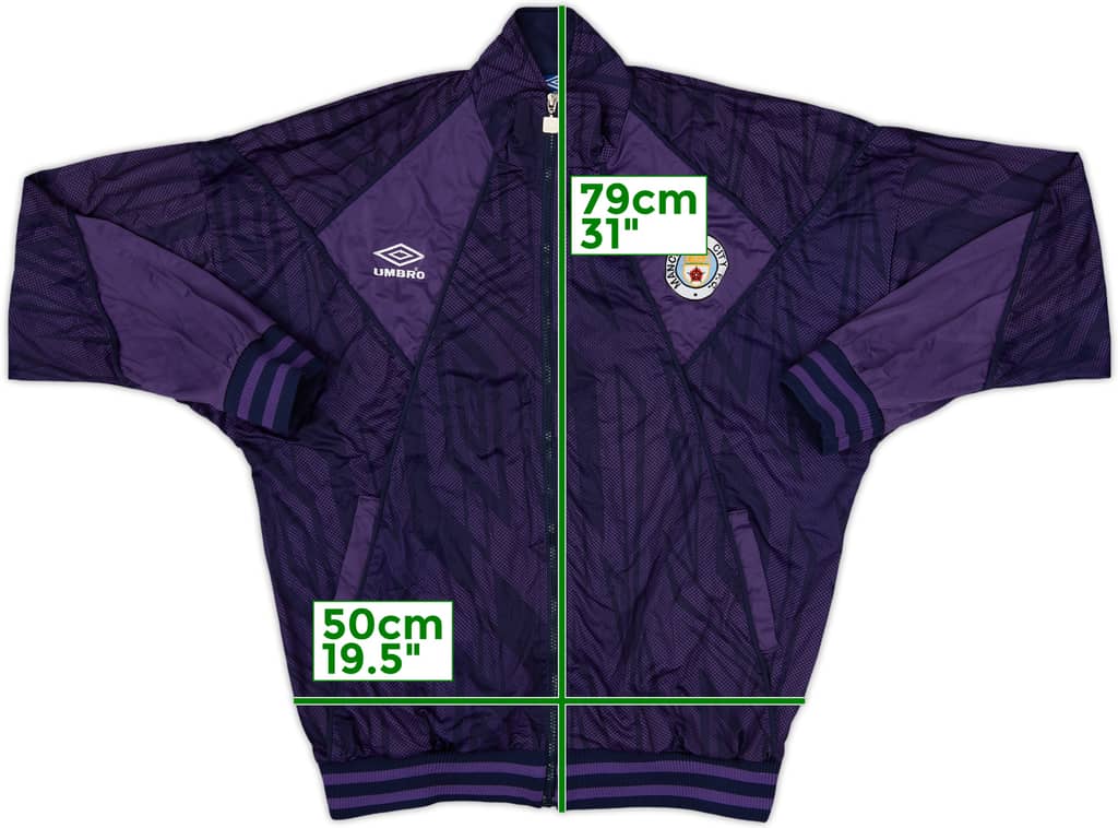 1993-94 Manchester City Umbro Track Jacket - 9/10 - (M)