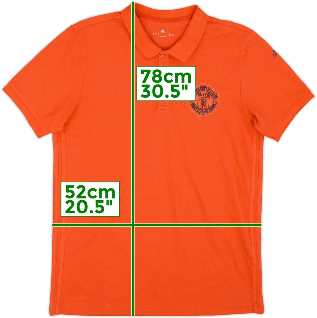 2016-17 Manchester United adidas Polo Shirt - 9/10 - (L)