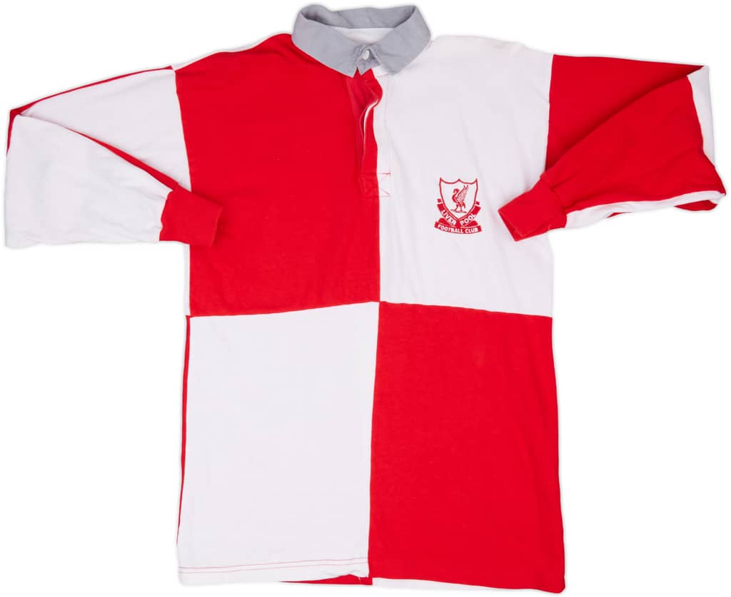 1980s Liverpool Senes Rugby Polo L/S Shirt - 8/10 - (S)