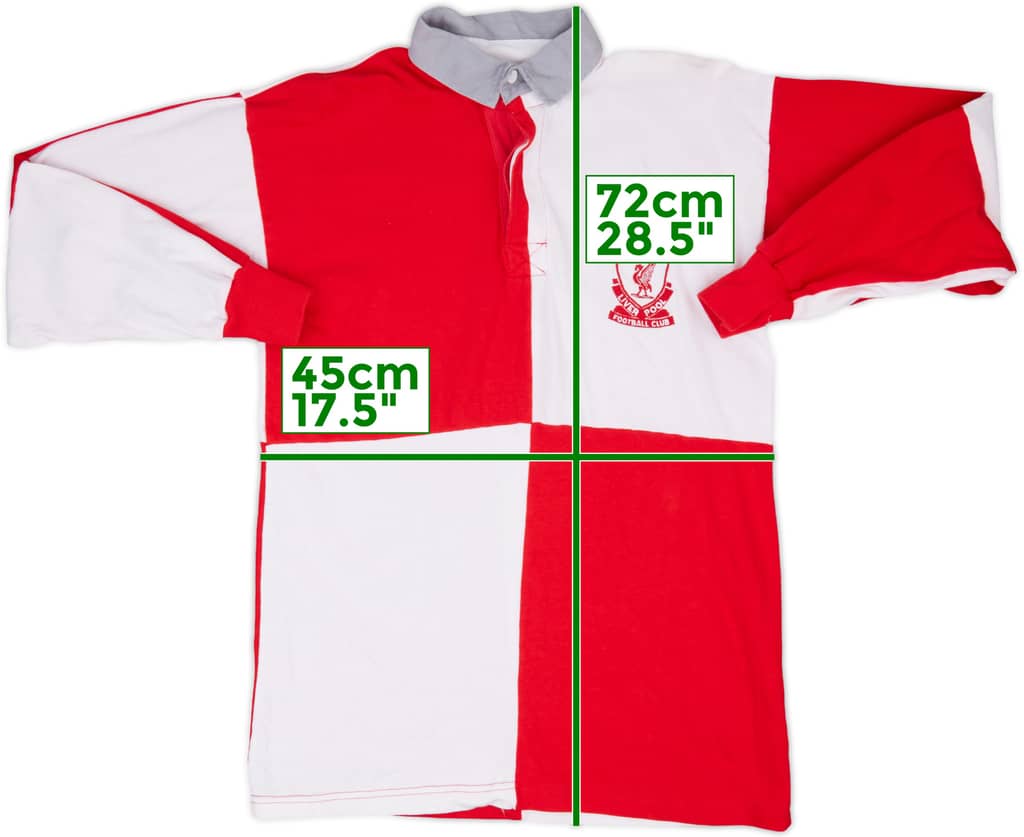1980s Liverpool Senes Rugby Polo L/S Shirt - 8/10 - (S)