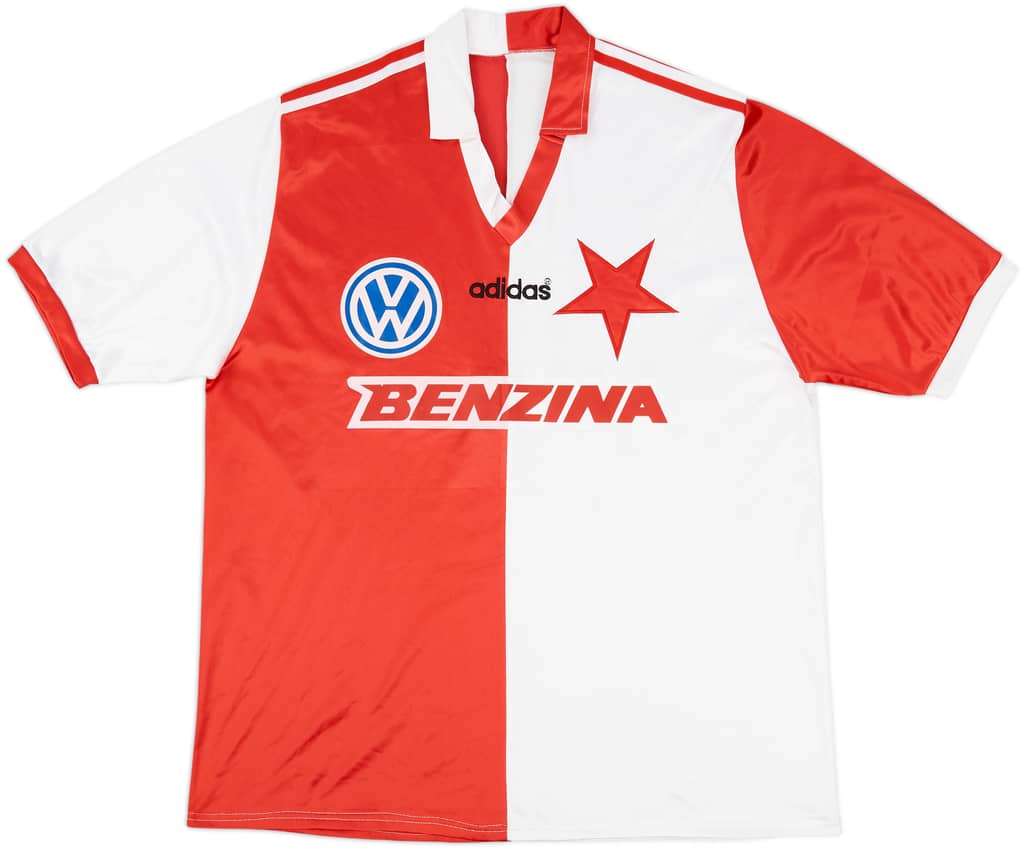 1995-96 Slavia Prague Home Shirt - 7/10 - (XXL)