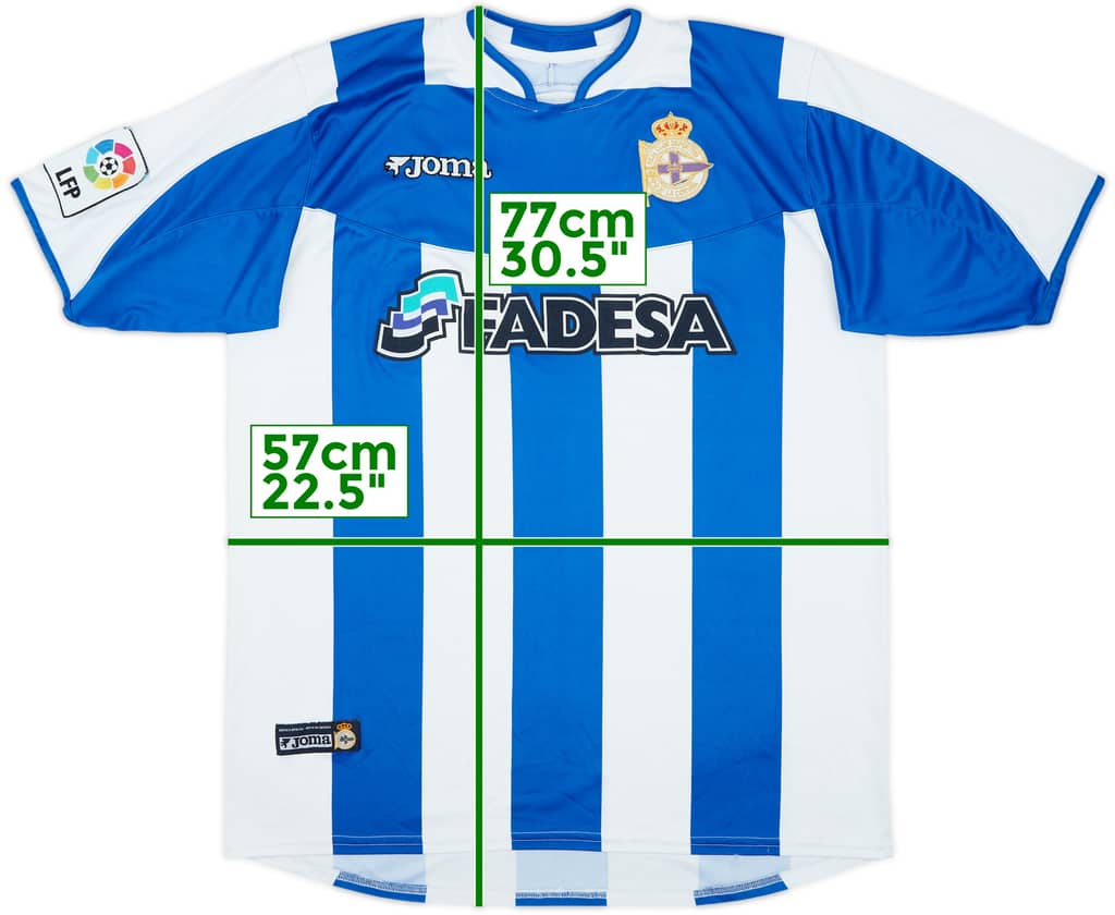 2003-04 Deportivo de La Coruna Home Shirt - 7/10 - (XL)