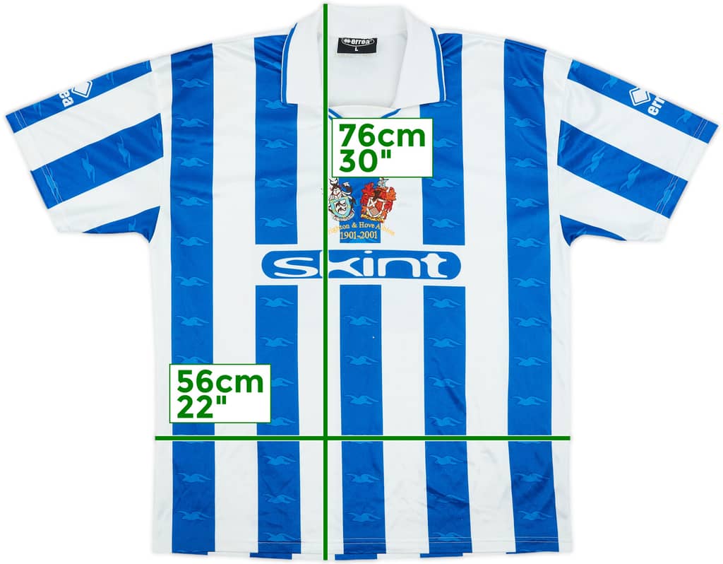 2000-02 Brighton Centenary Home Shirt - 5/10 - (L)
