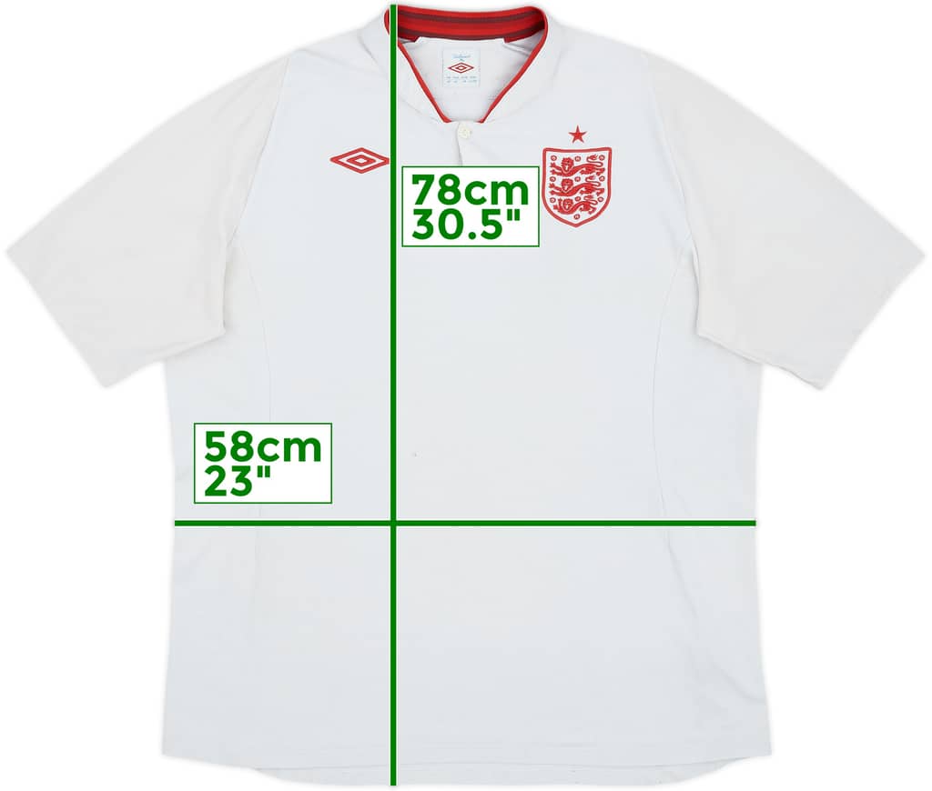 2012-13 England Home Shirt - 5/10 - (XXL)